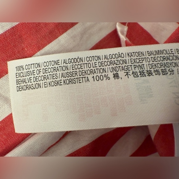 Disney Dumbo Live Action Striped Button-Up Shirt XL Red White Elephant 100%Cottn - Picture 13 of 13